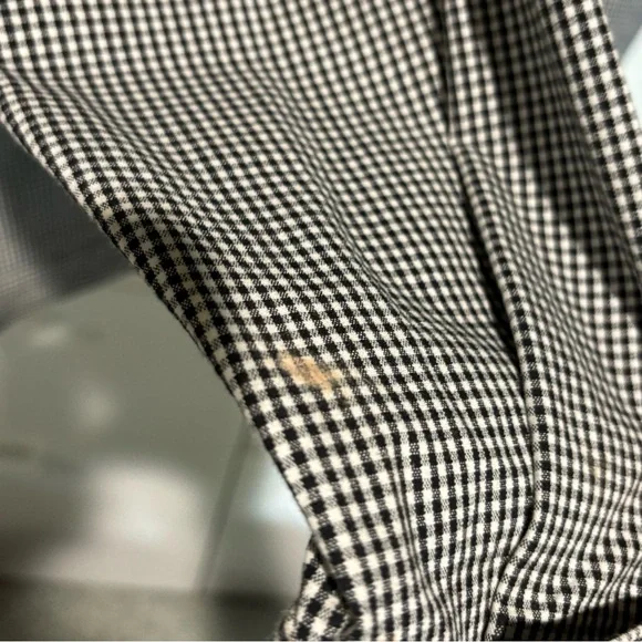 VTG Quacker Factory Womens Jacket Large Black White Gingham Button Cherry Preppy - Picture 5 of 10